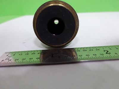 MICROSCOPE PART OBJECTIVE OLYMPUS JAPAN HI 100X OPTICS AS IS BIN#H7-A-11