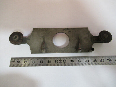 Antique Bausch & Lomb Rare Stage Assembly Clips Microscope Part AS Pic