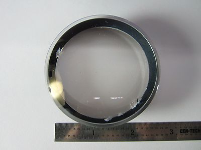 OPTICAL CONVEX CONCAVE MIL SPEC LENS AS IS [chipped] LASER OPTICS BIN#35-32