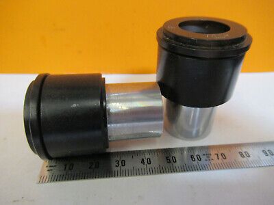 PAIR OLYMPUS JAPAN EYEPIECE OCULAR WF10X MICROSCOPE PART AS PICTURED #P2-A-93