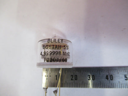 BLILEY ELECTRIC 5 MHz RESONATOR GLASS PKG FREQUENCY CONTROL AS PICTURED &1-DT-99
