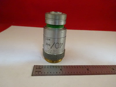 Microscope Part Vickers England UK Objective MICROPlan 40X Optics