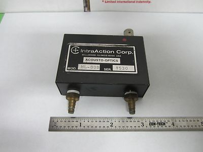 OPTISCHER AOM AKUSTOOPTIKER MODULATOR LASEROPTIK INTRAACTION ML-80B BIN#N3-01