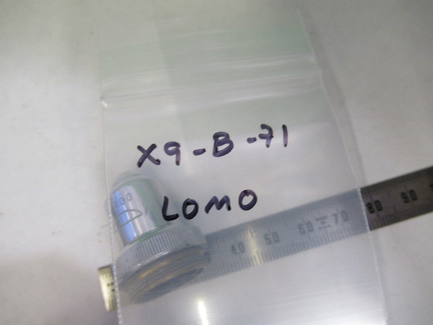 LOMO f-13,89 OBJECTIVE LENS MICROSCOPE PART AS PICTURED X9-B-71