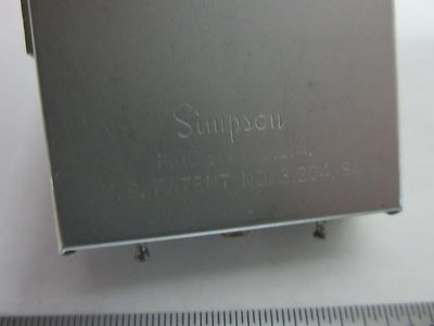 Vintage Simpson DC Milliamperes Electric Display Amps