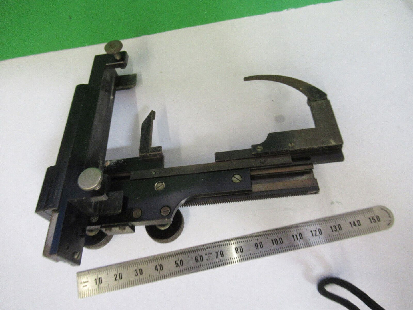 AO AMERICAN OPTICS XY STAGE CLIPS MICROSCOPE PART AS PICTURED F4-B-26