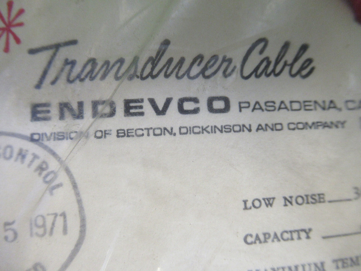 PCB ENDEVCO LOW NOISE CABLE 3090A1 for accelerometer  AS PICTURED S7-A-24
