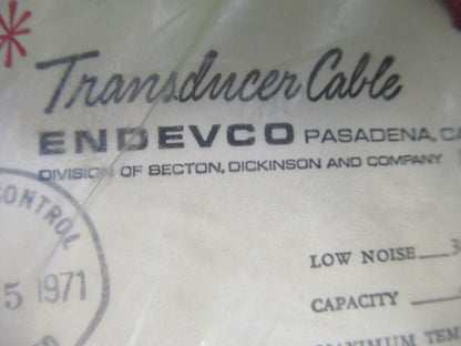 PCB ENDEVCO LOW NOISE CABLE 3090A1 for accelerometer  AS PICTURED S7-A-24
