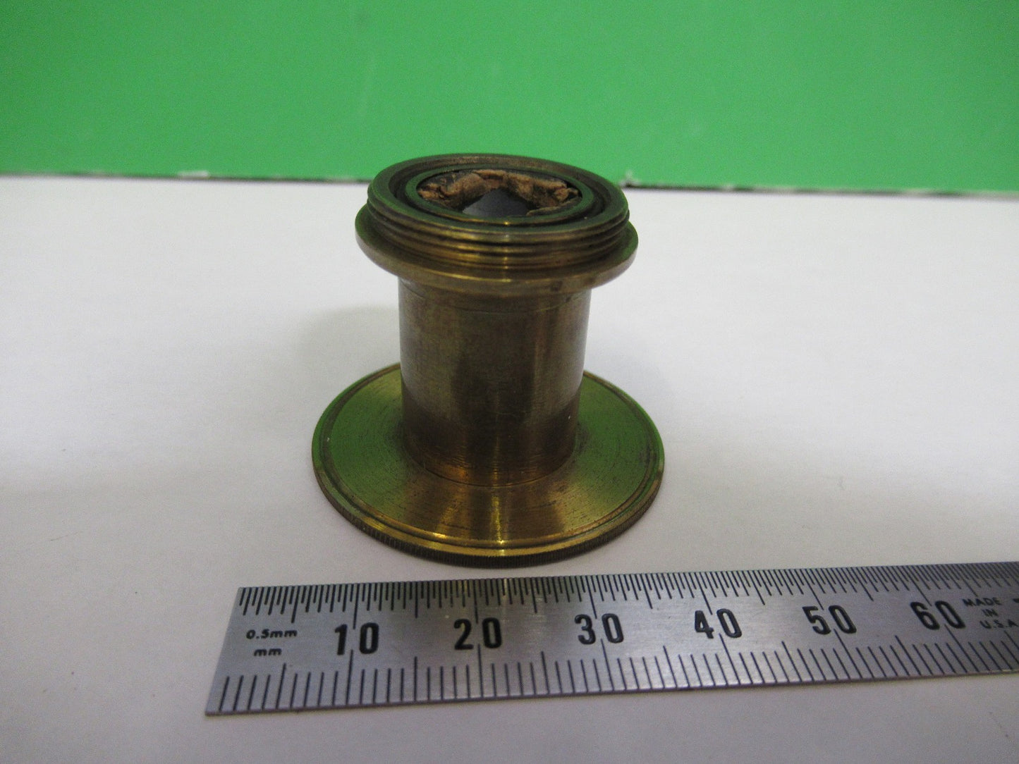 ANTIQUE BRASS POLARIZER BECK UK OPTICS MICROSCOPE PART AS PIC X3-B-04