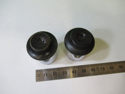 Spencer Lens Co. American Optical Co. Pair 10X Eyepiece Optics Lens Microscope Part