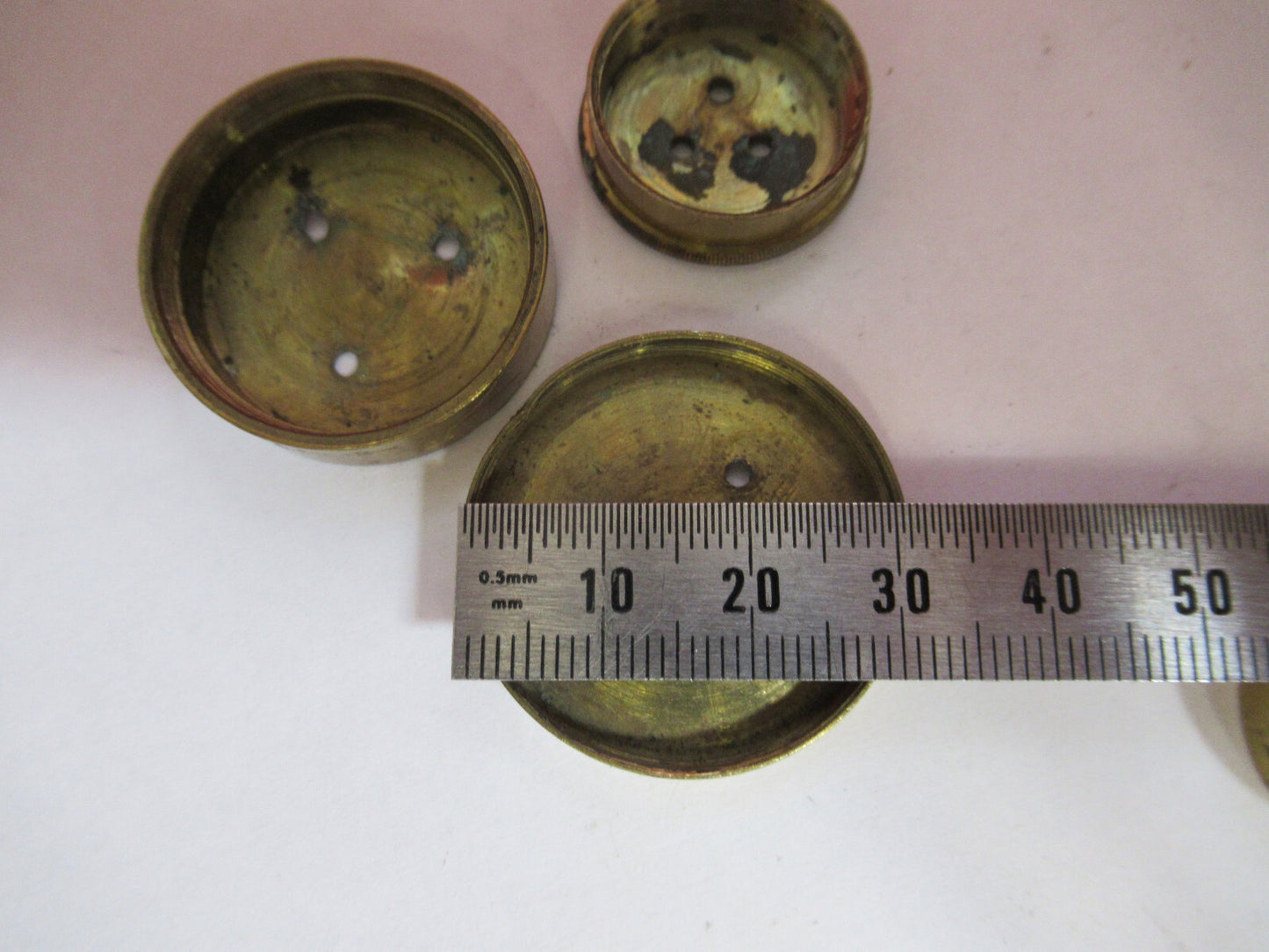 Antique Brass Beck London Holder Fixtures Microscope Part