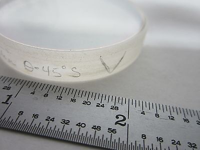 OPTICAL INFRARED FLAT FILTER LENS COATED LASER OPTICS BIN#R3-74