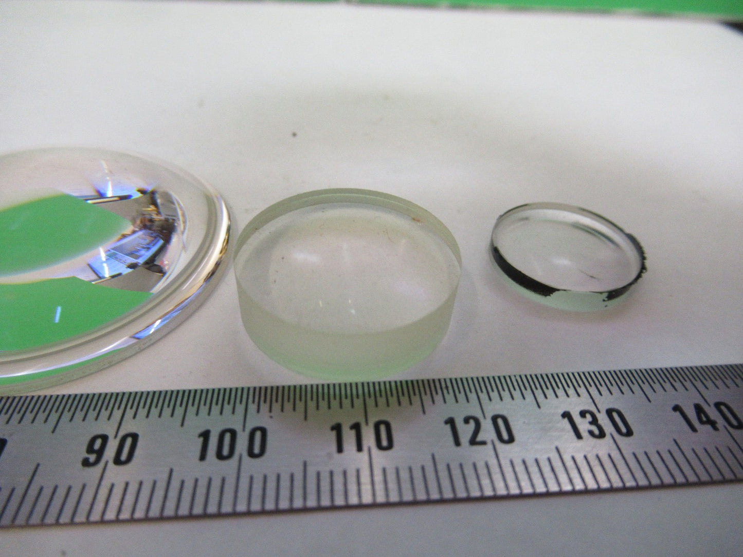 OLYMPUS JAPAN LOT 4 EA LENSES LENS MICROSCOPE PART AS PICTURED T3-B-38