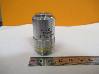 MEIJI JAPAN 10X /160 OBJECTIVE LENS OPTICS MICROSCOPE PART AS PICTURED 4B-FT-37