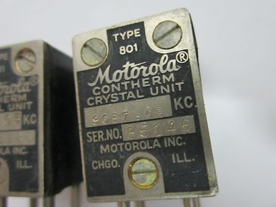 LOT 2 EA MOTOROLA QUARTZ CRYSTAL FREQUENCY CONTROL RADIO  BIN#E2-21