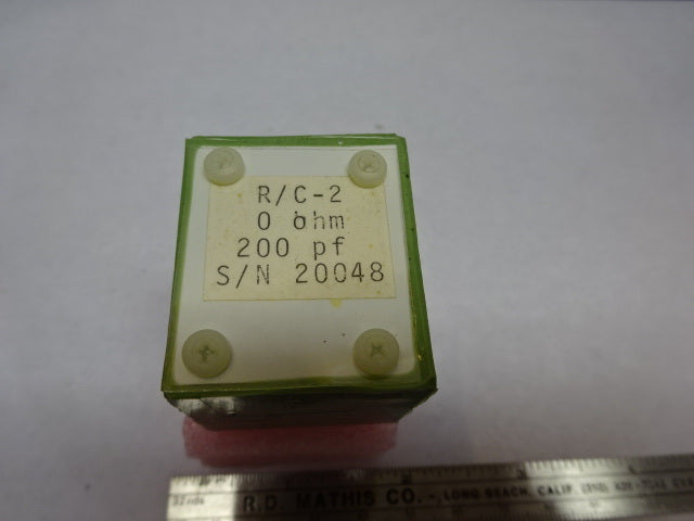 CAPACITOR 200 pF ZERO OHM R/C-2 ELECTRIC COMPONENT  AS IS #84-56