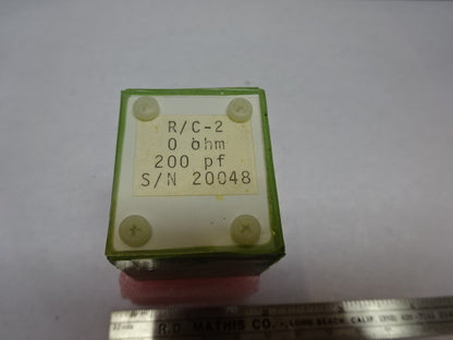 CAPACITOR 200 pF ZERO OHM R/C-2 ELECTRIC COMPONENT  AS IS #84-56