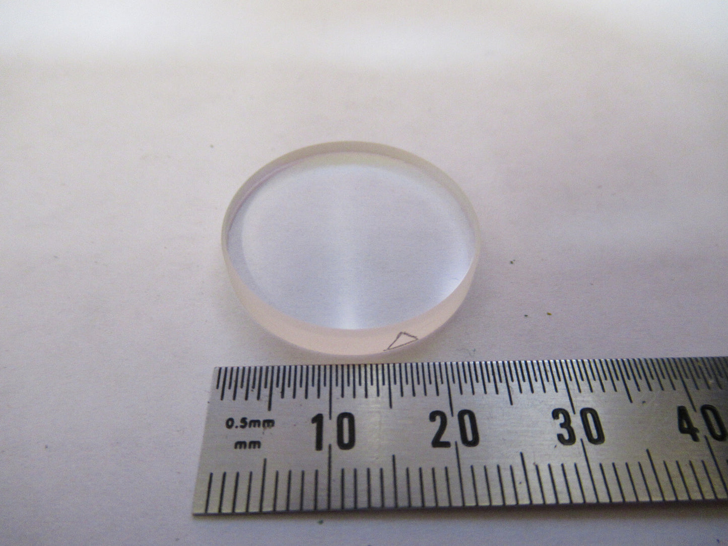 OPTICAL ex-NASA COATED LENS BK7 FLAT PRO LASER OPTICS AS PICTURED Y4-A-101