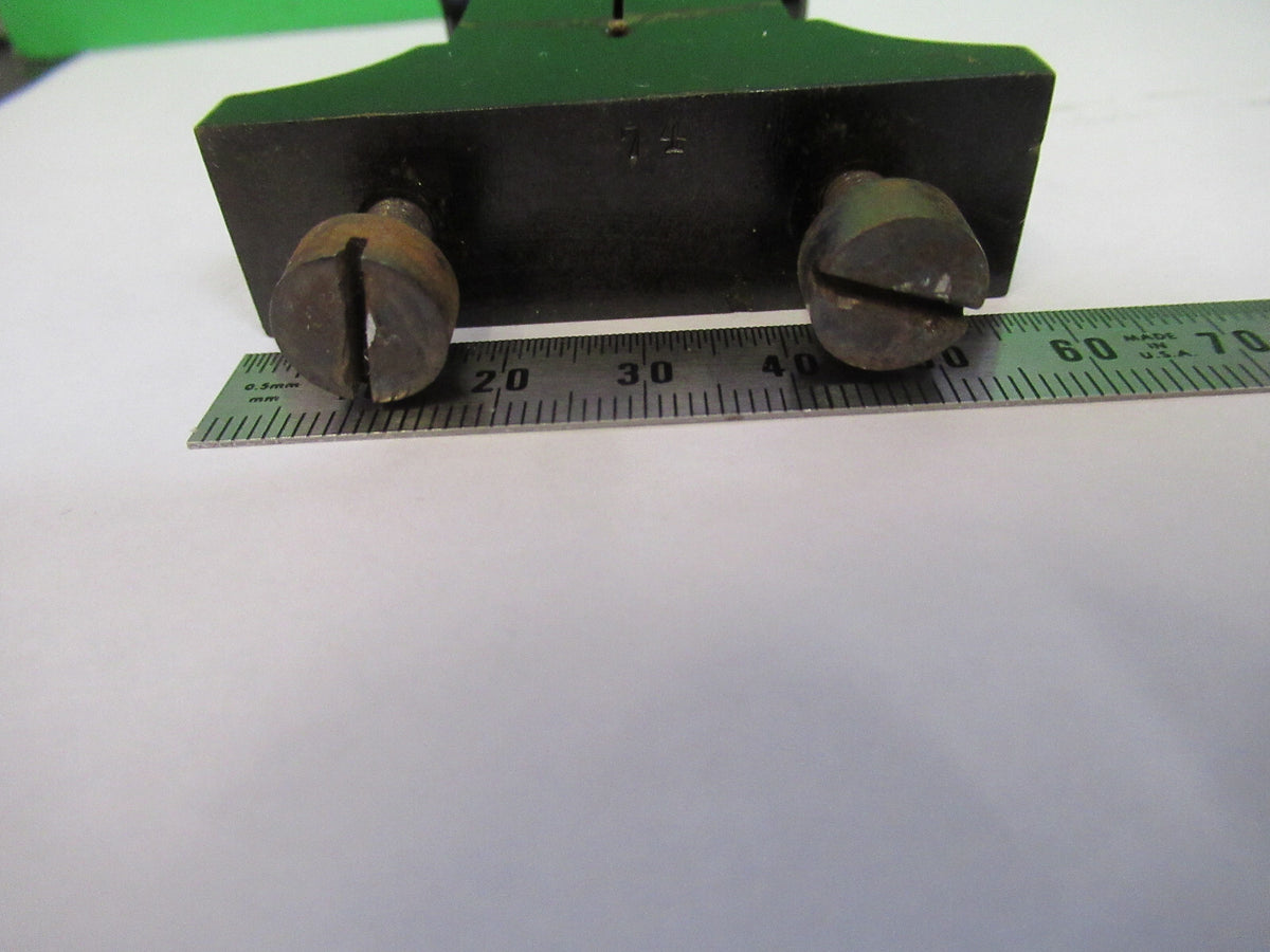 Antique Brass Reichert Holder Frame Microscope Part