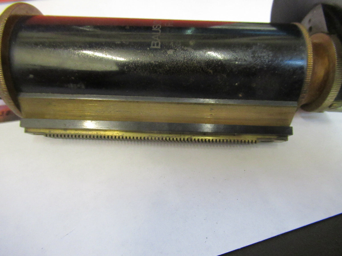 Antique Bausch & Lomb Tubus + Nosepiece Microscope Part