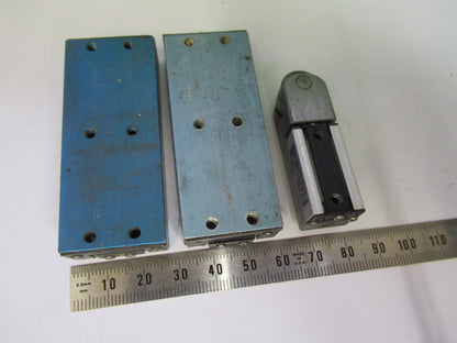 LOT 3 EA DELTRON POSITIONING LINEAR STAGE BALL BEARING AS PICTURED #P8-B-21