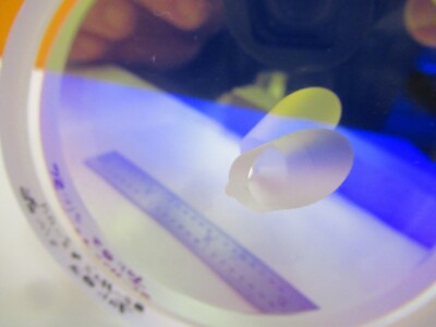 Optical Flat Coated 3" Dia Holed Fused silica Laser Optics