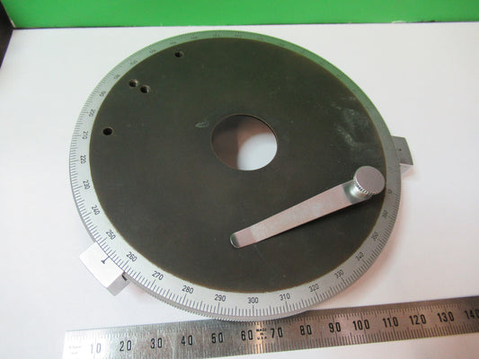 Pol Stage Table Polarization Ernst Leitz Germany Microscope Part