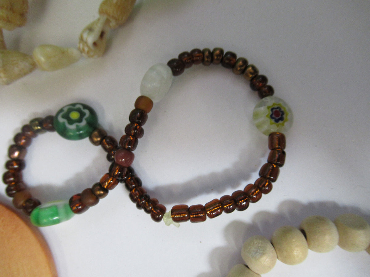 LOT JEWELRY FANTASY HANDMADE WRISTBAND NECKLACE ETC AS PICTURED X4-A-65