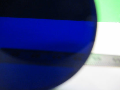 OPTICAL GLASS DARK BLUE FILTER LASER OPTICS LENS AS PICTURED U8-A-126