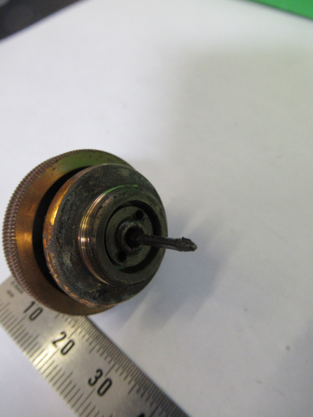 BAUSCH LOMB ANTIQUE BRASS SPRING ADJUST MICROSCOPE PART AS PICTURED Y4-FT-84