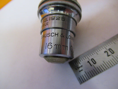ANTIQUE BAUSCH LOMB 10X 16mm LENS OBJECTIVE MICROSCOPE PART AS PICTURED 47-FD-09
