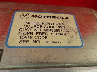 MOTOROLA FREQUENCY QUARTZ PRECISION OSCILLATOR 5 MHz AS PICTURED &7C-A-04
