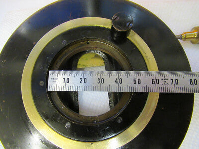 Antique Carl Zeiss AG Brass Xy Pol Stage Rare Microscope Part