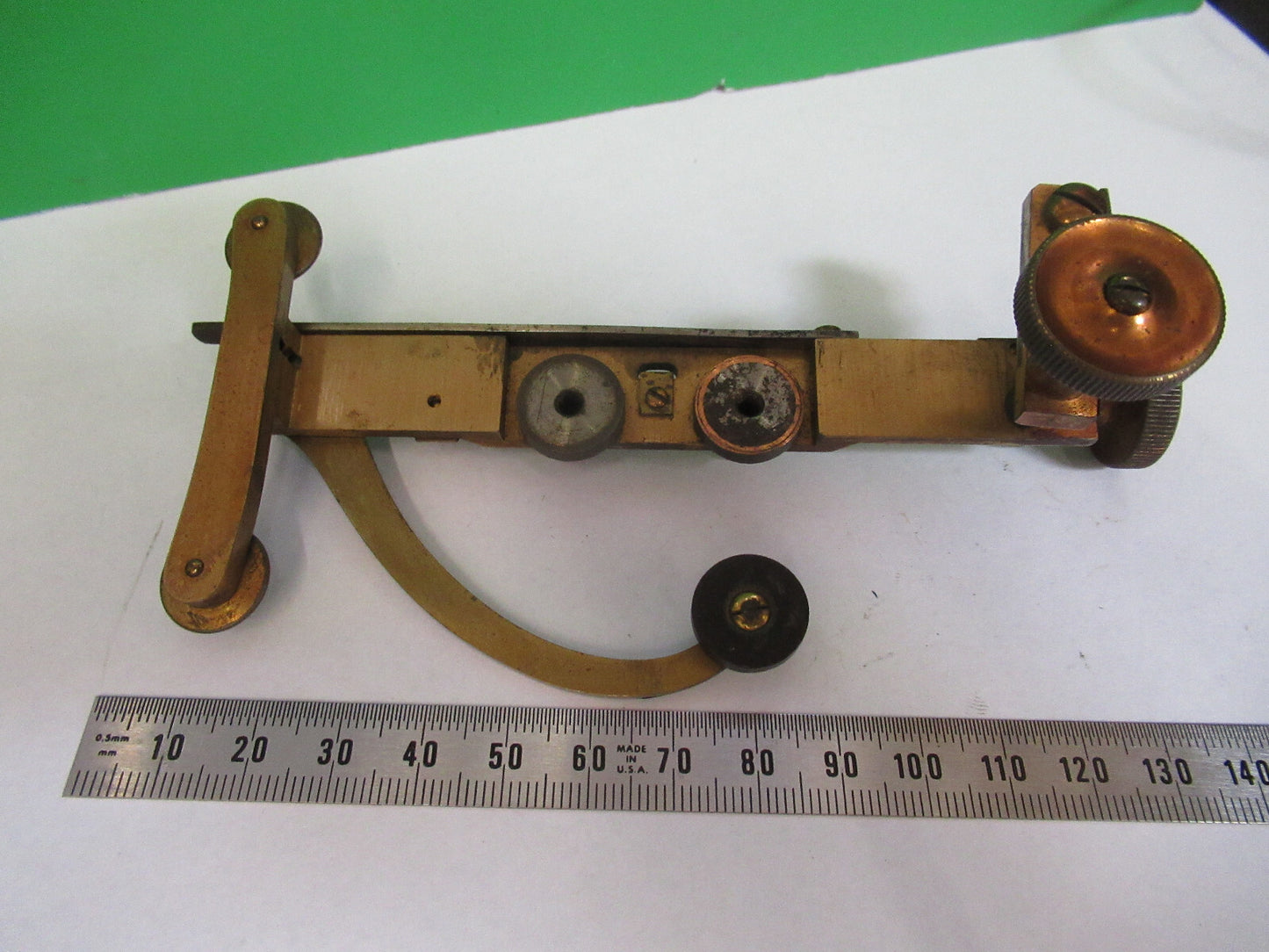 Antique J. J. Swift & Son London Brass Stage Clips Xy Microscope Part