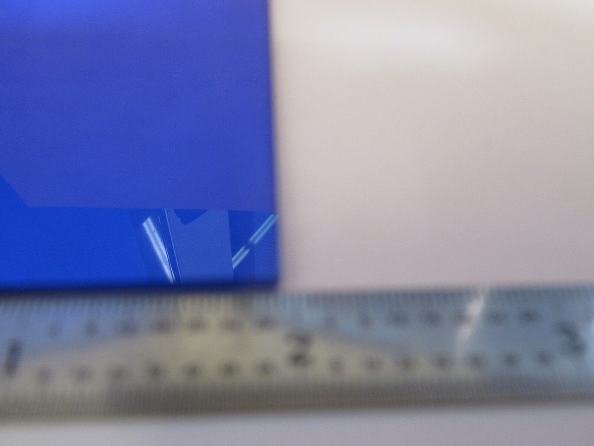 ZEISS GERMANY BLUE GLASS FILTER OPTICS MICROSCOPE PART AS PICTURED &A5-A-70