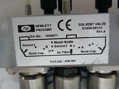 AGILENT HP SOLVENT VALVES ASSEMBLY SYSTEM #55-17