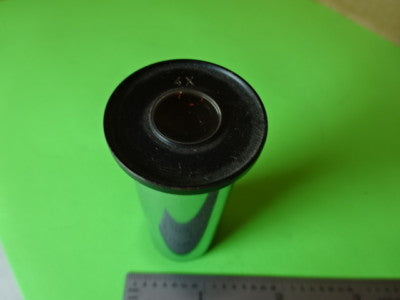 RARE EYEPIECE 4X OCULAR OPTICS MICROSCOPE PART AS IS #L5-B-40