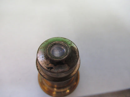 WATSON LONDON ANTIQUE BRASS OBJECTIVE MICROSCOPE PART OPTICS AS PICTURED X6-A-88
