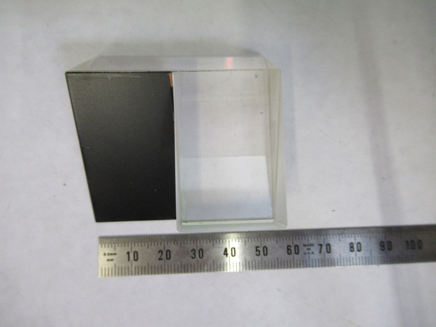ZEISS GERMANY GLASS PRISM SPLITTER OPTICS MICROSCOPE PART AS PICTURED S7-A-52