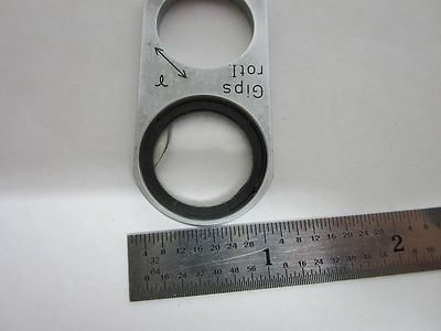 Microscope Slide Gipsum Gips [crack on Lens] Optics
