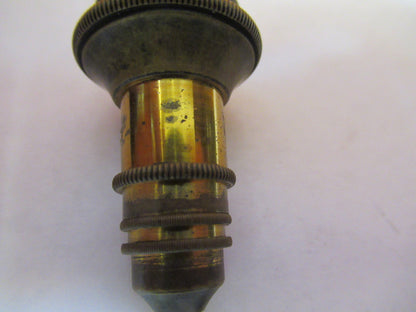 ANTIQUE SWIFT LONDON LENS BRASS OBJECTIVE MICROSCOPE AS PICTURED 47-FD-03
