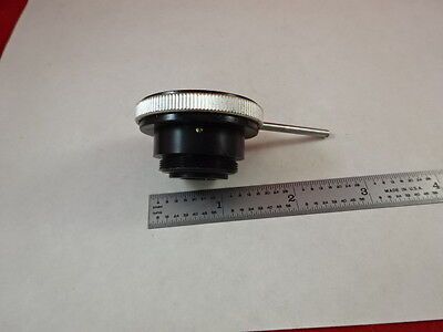 CONDENSER DIAPHRAGM IRIS UNKNOWN MICROSCOPE OPTICS AS PICTURED &E3-B-01