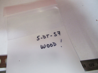 Antique Prepared Slide in Wood Rare UK Microscope Part