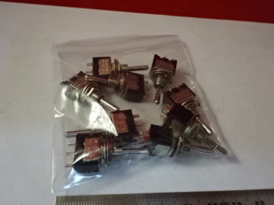 LOT 9 EA TEMPORARY SWITCH MINI TOGGLE 6A 125V NICE &6-A-21