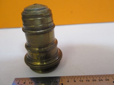 Antique Brass Ernst Leitz 1/12 Objective Microscope Part