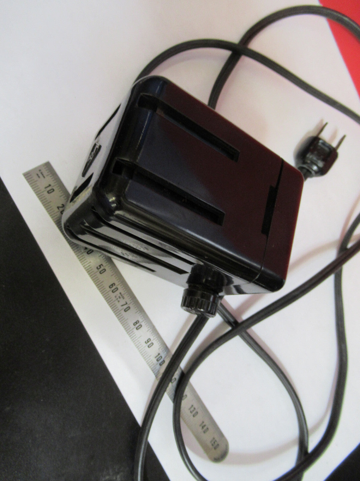 ANTIQUE BAUSCH LOMB ILLUMINATOR LAMP WORKS MICROSCOPE PART AS PICTURED T9-A-40