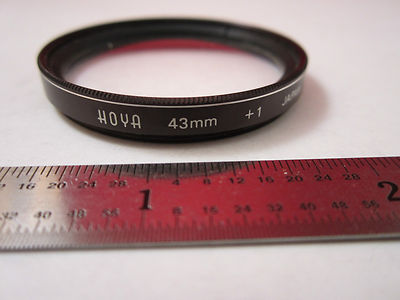 OPTICAL FILTER LENS HOYA JAPAN 43 mm +1 OPTICS BIN#PMEL