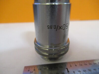LEITZ WEZTLAR OBJECTIVE FL 50X INFINITY OPTICS MICROSCOPE PART AS PIC &H8-C-17