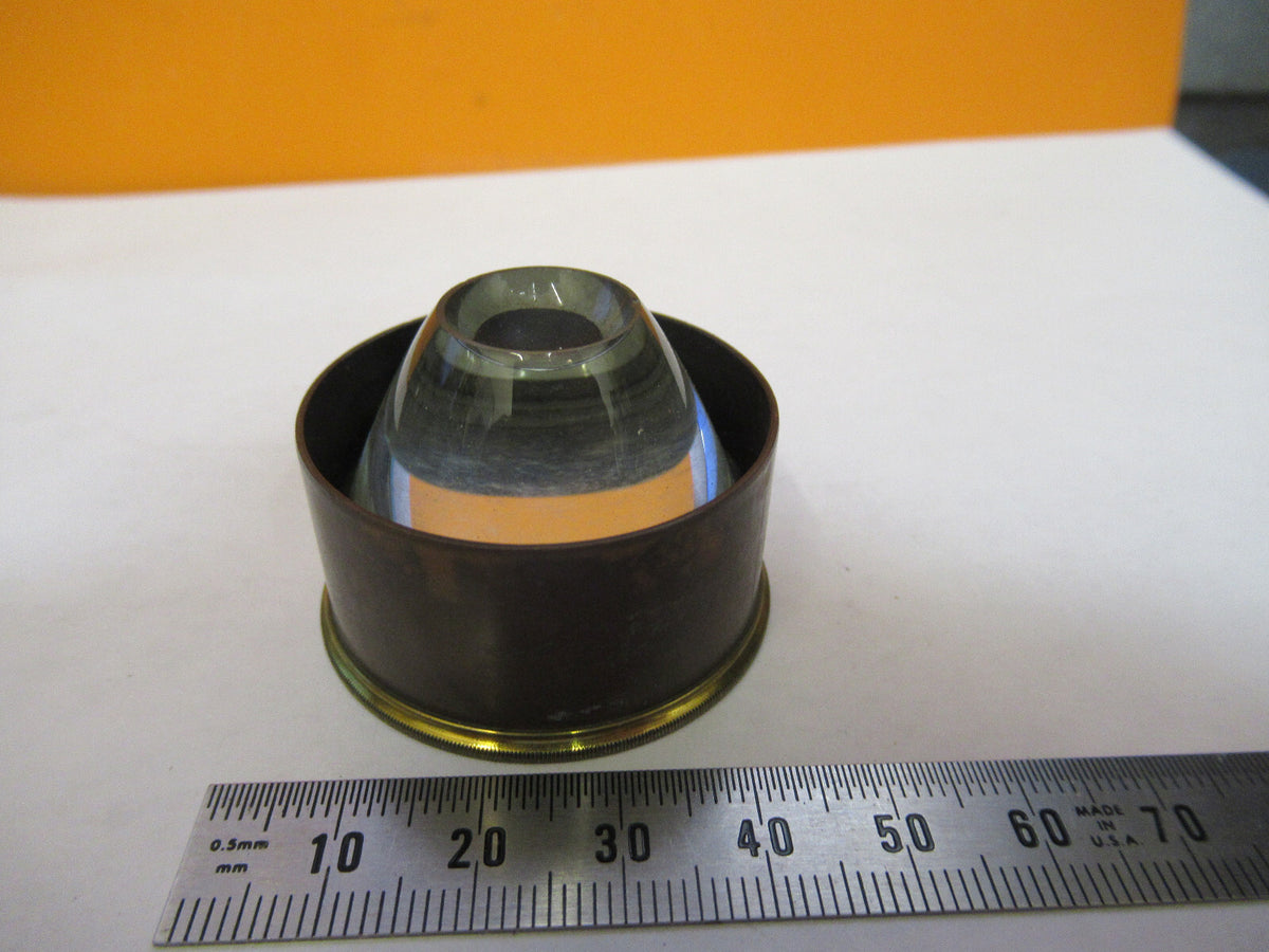 ANTIQUE BRASS ENGLAND RJ BECK CONDENSER PART MICROSCOPE PART AS PICTURED Y2-A-68