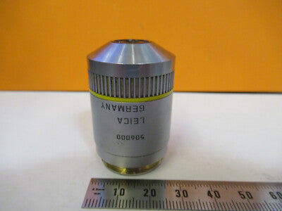 LEICA DMR GERMANY FLUOR 10X OBJECTIVE 506000 MICROSCOPE PART AS PICTURED P6-A-87